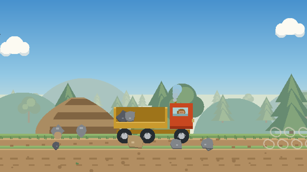 A dump truck loaded with rocks beside a stone crusher.